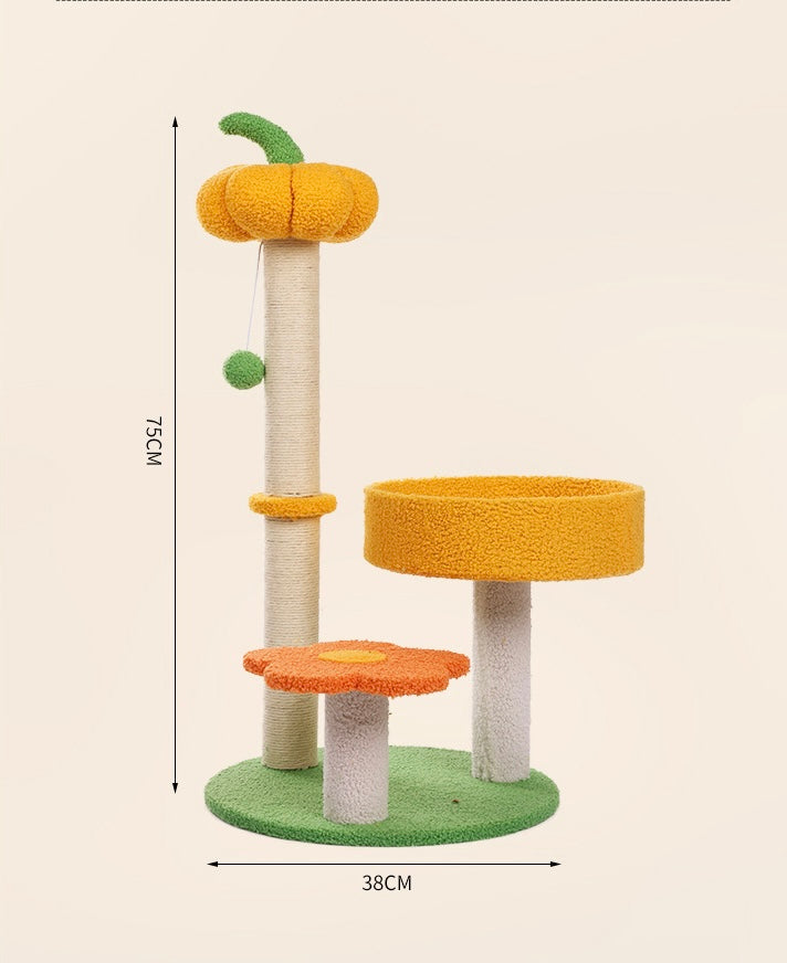 Halloween Pumpkin Cat Tree