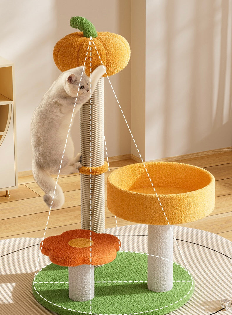 Halloween Pumpkin Cat Tree