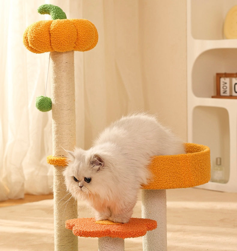 Halloween Pumpkin Cat Tree